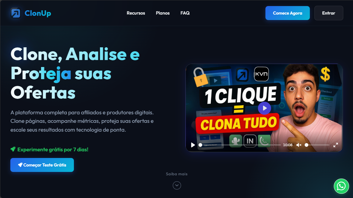 ClonUp - Projeto desenvolvido pela Inovasoft Digital