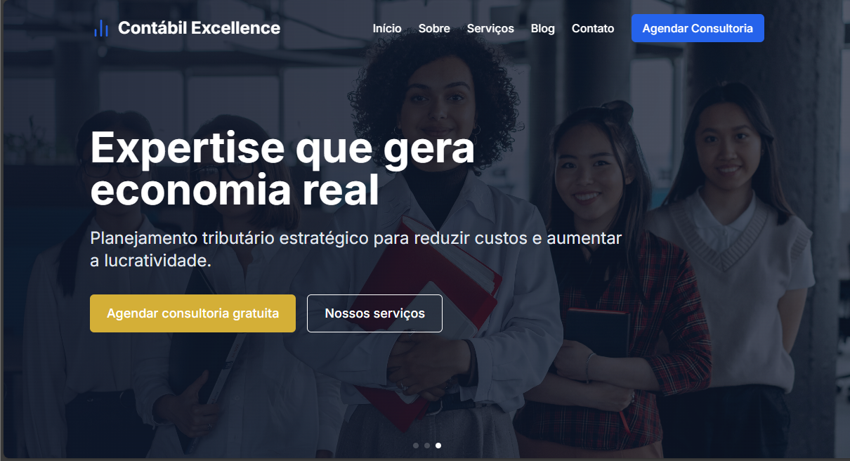 Site Contabilidade - Projeto desenvolvido pela Inovasoft Digital