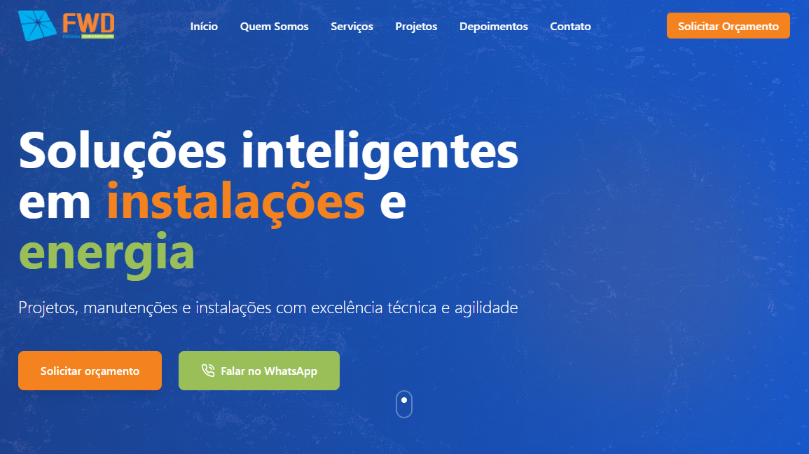 FWD Construções - Projeto desenvolvido pela Inovasoft Digital