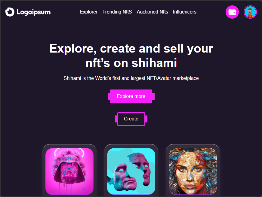 NFT Marketplace - Projeto desenvolvido pela Inovasoft Digital