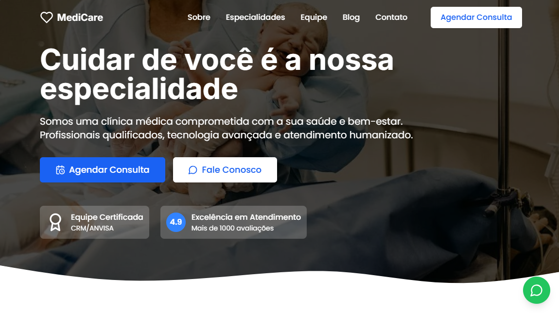 Site Medicina - Projeto desenvolvido pela Inovasoft Digital